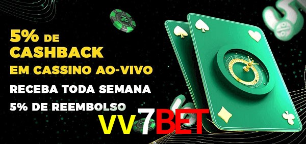 Promoções do cassino ao Vivo vv7bet